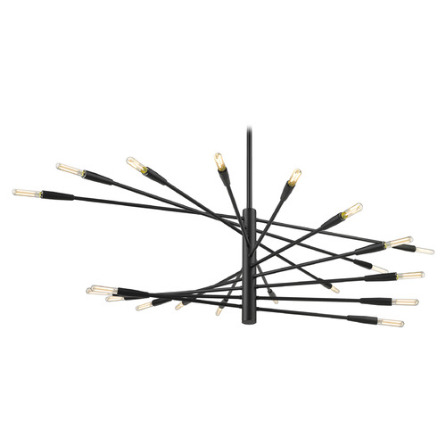 Ascension Matte Black Chandelier by Z-Lite