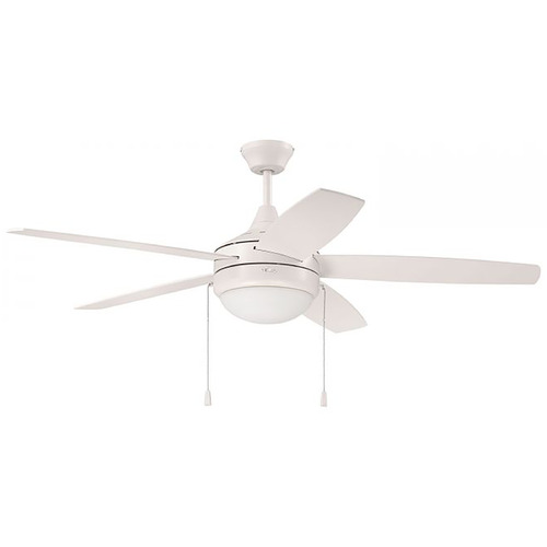 Phaze Energy Star 52-Inch Fan in White by Craftmade Lighting