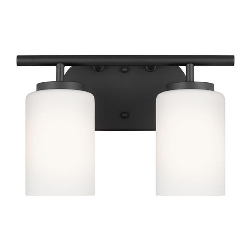 Generation Lighting Oslo 12.50-Inch Bath Light in Midnight Black by Generation Lighting 41161-112