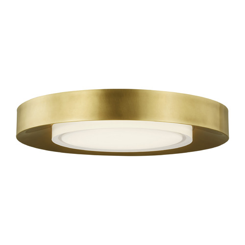 Visual Comfort Modern Collection Sean Lavin Hilo 16-Inch LED Flush Mount in Brass by Visual Comfort Modern 700FMHLO16NB-LED927
