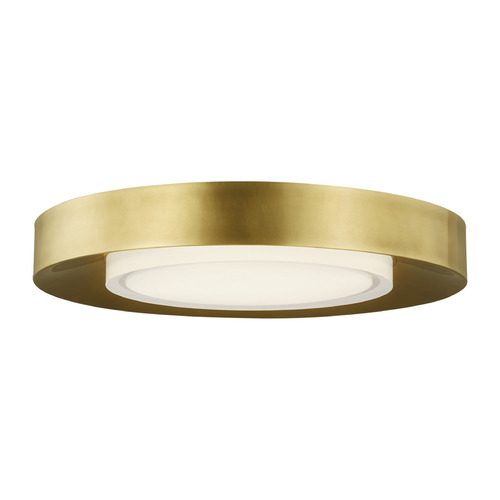 Sean Lavin Hilo 16-Inch LED Flush Mount in Brass by Visual Comfort Modern