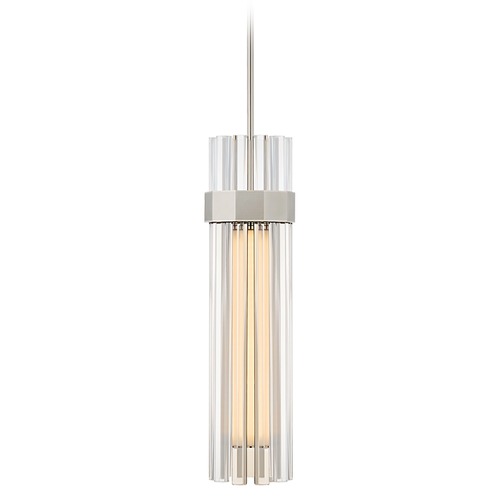 Visual Comfort Signature Collection Lauren Rottet Fascio Medium Pendant in Nickel by Visual Comfort Signature LR5905PNCG