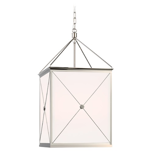 Visual Comfort Signature Collection Julie Neill Rossi Lantern in Polished Nickel by Visual Comfort Signature JN5087PNWG