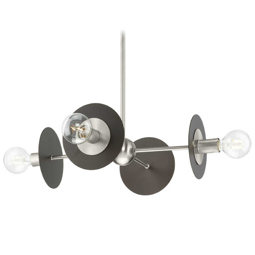 Progress Lighting Trimble Brushed Nickel & Graphite Island Light