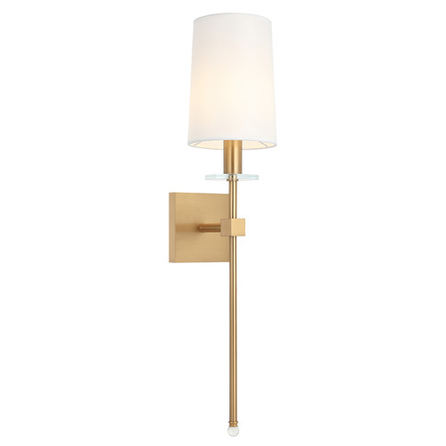 Matteo Lighting Fairburn Aged Gold Brass LED Sconce