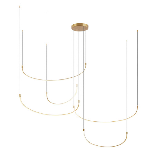Kuzco Lighting Talis Brushed Gold LED Multi-Light Pendant