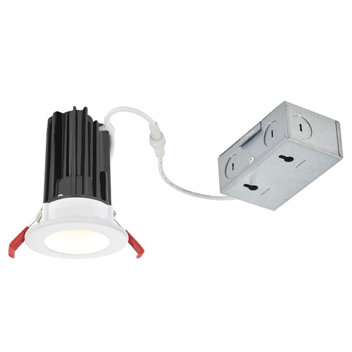 Recesso Lighting by Dolan Designs 2-Inch LED Canless Recessed Downlight White/White 15W 2700K by Recesso RL02-15W24-27-W