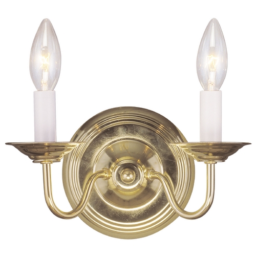 Livex Lighting Livex Lighting Williamsburg Polished Brass Sconce 5018-02