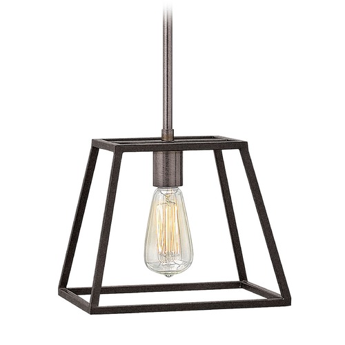 Hinkley Fulton 10-Inch Aged Zinc Pendant by Hinkley Lighting 3337DZ