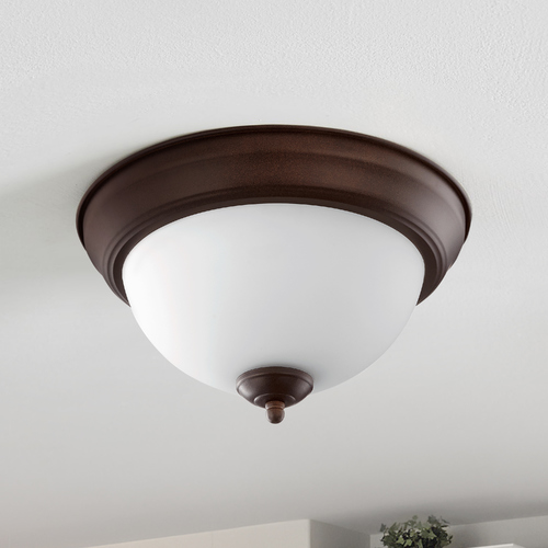 Oiled Bronze Flush Mount by Quorum Lighting