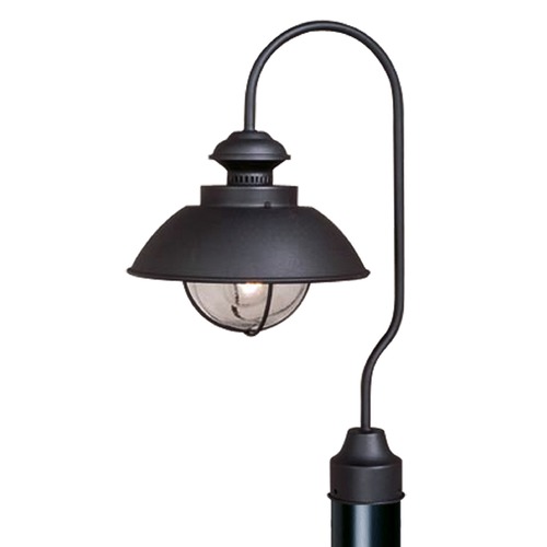 Seeded Glass Post Light Black by Vaxcel Lighting