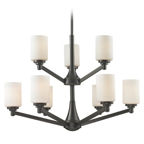 Z-Lite Montego Coppery Bronze Chandelier by Z-Lite 411-9