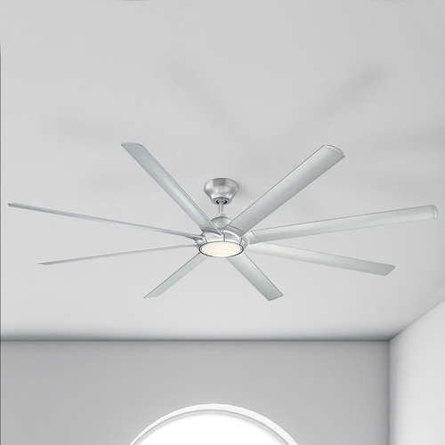 Hydra 96-Inch LED Smart Outdoor Fan in Titanium Silver 2700K by Modern Forms