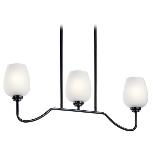 Valserrano 3-Light Black Chandelier by Kichler Lighting