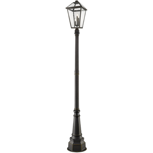 Z-Lite Talbot Oil Rubbed Bronze Post Light by Z-Lite 579PHXLR-564P-ORB