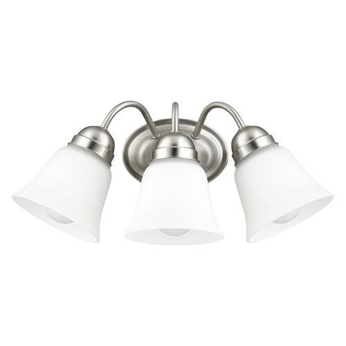 Quorum Lighting Satin Nickel Bathroom Light by Quorum Lighting 5404-3-65