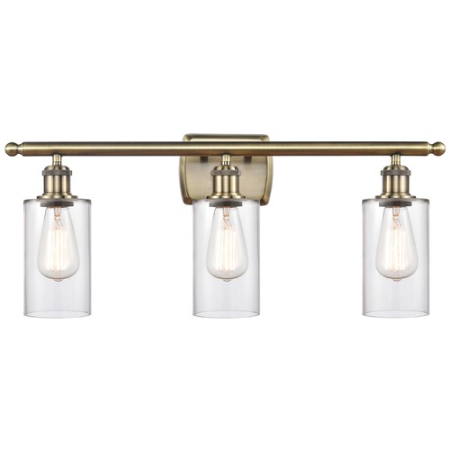 Innovations Lighting Innovations Lighting Clymer Antique Brass LED Bathroom Light 516-3W-AB-G802-LED