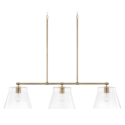HomePlace by Capital Lighting Baker 44.50-Inch Linear Chandelier in Aged Brass by HomePlace by Capital Lighting 846931AD