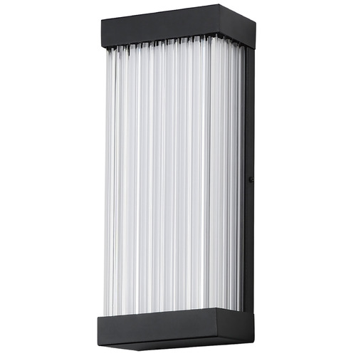 Acropolis Black LED Outdoor Wall Light by ET2 Lighting