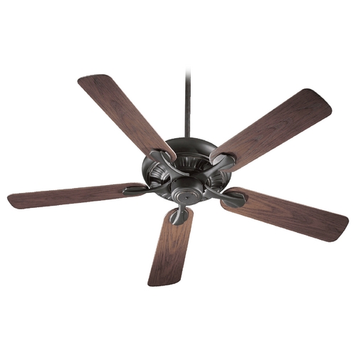 Pinnacle Patio Old World Ceiling Fan Without Light by Quorum Lighting