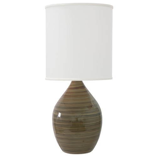 Scatchard Stoneware Tigers Eye Table Lamp by House of Troy Lighting