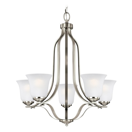 Emmons Brushed Nickel Chandelier by Generation Lighting