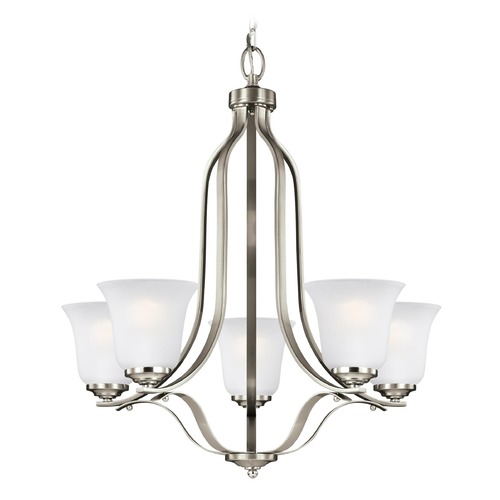 Generation Lighting Emmons Brushed Nickel Chandelier by Generation Lighting 3139005-962