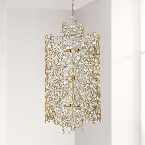 Anya 20-Inch Wide Chandelier in Silver Leaf by Fredrick Ramond