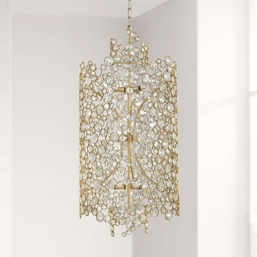 Fredrick Ramond Anya 20-Inch Wide Chandelier in Silver Leaf by Fredrick Ramond FR44819SLF