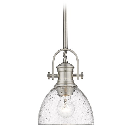 Hines Pewter Mini Pendant by Golden Lighting