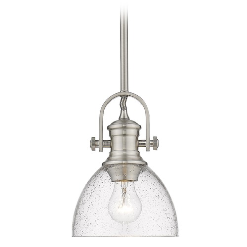 Golden Lighting Hines Pewter Mini Pendant by Golden Lighting 3118-M1LPW-SD