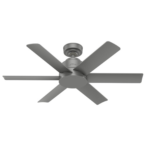 Kennicott Matte Silver Ceiling Fan by Hunter Fan Company
