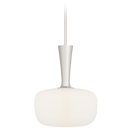Visual Comfort Signature Collection Aerin Sesia Small Oval Pendant in Polished Nickel by Visual Comfort Signature ARN5361PNWG