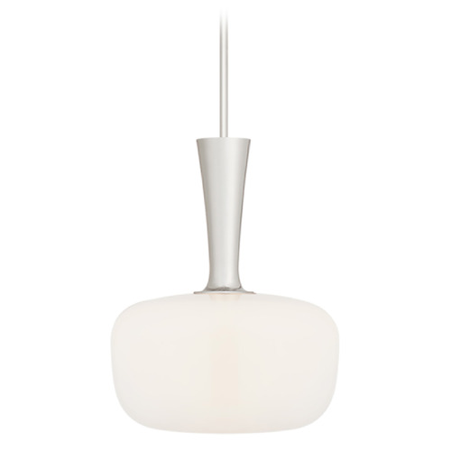 Visual Comfort Signature Collection Aerin Sesia Small Oval Pendant in Polished Nickel by Visual Comfort Signature ARN5361PNWG