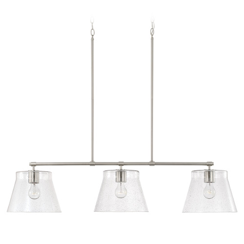HomePlace by Capital Lighting Baker 44.50-Inch Linear Chandelier in Nickel by HomePlace by Capital Lighting 846931BN