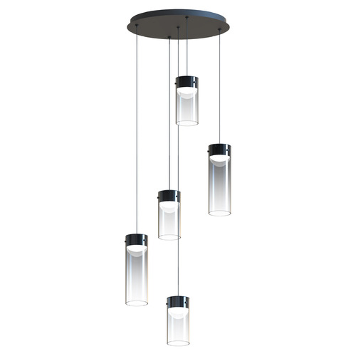 Highball Gunmetal LED Multi-Light Pendant by ET2 Lighting