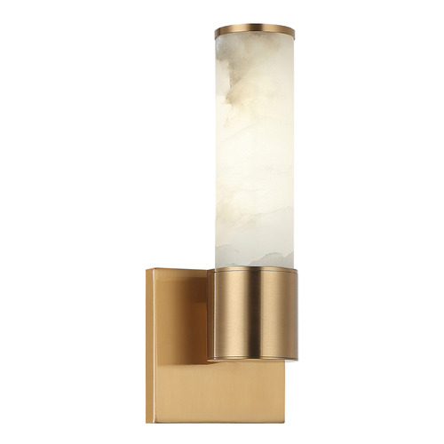 Matteo Lighting London Aged Gold Brass LED Sconce