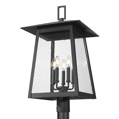 Z-Lite Rainer Black Post Light