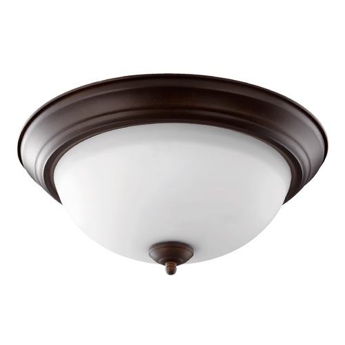 Quorum Lighting Oiled Bronze Flush Mount by Quorum Lighting 3063-15-86