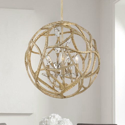 Fredrick Ramond Eve 18-Inch Orb Pendant in Champagne Gold by Fredrick Ramond FR46804CPG