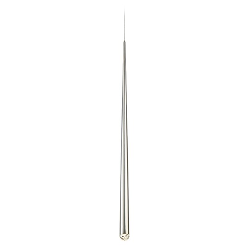 Cascade 37-Inch High LED Crystal Mini Pendant in Polished Nickel by Modern Forms