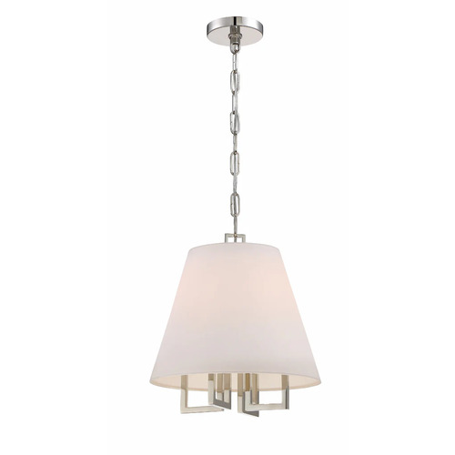 Crystorama Lighting Libby Langdon Westwood Pendant in Nickel by Crystorama Lighting 2254-PN