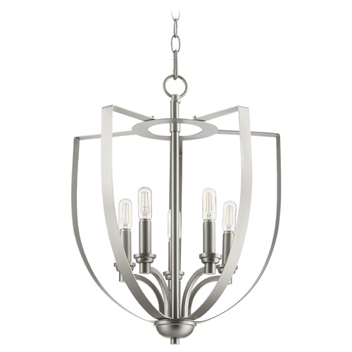 Quorum Lighting Dakota Satin Nickel Pendant by Quorum Lighting 8202-5-65