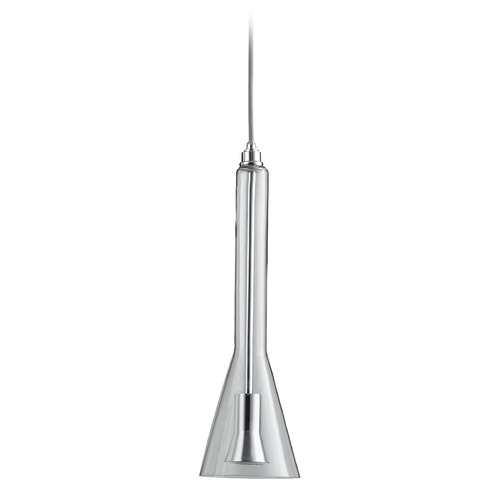 Liberty Clear Ombre LED Pendant in Polished Chrome by Oxygen Lighting