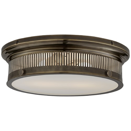 Visual Comfort Signature Collection E.F. Chapman Alderly Flush Mount in Bronze by Visual Comfort Signature CHC4392BZWG