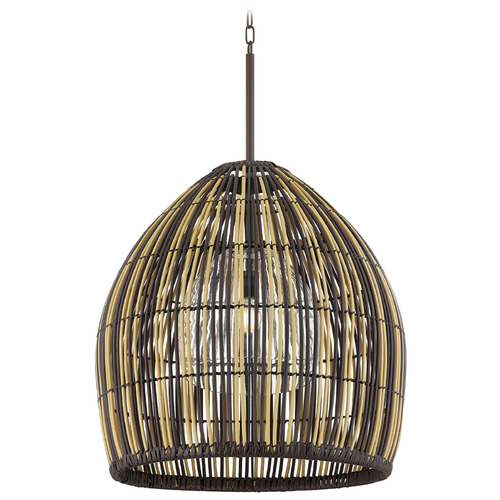 Troy Lighting Holden Bronze Pendant Light with Bowl / Dome Shade