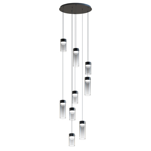 Highball Gunmetal LED Multi-Light Pendant by ET2 Lighting