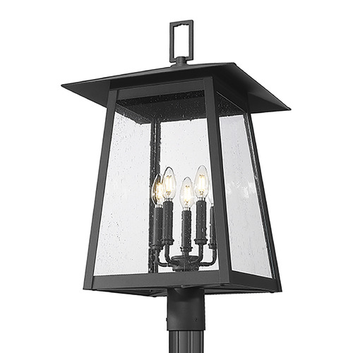 Z-Lite Rainer Black Post Light