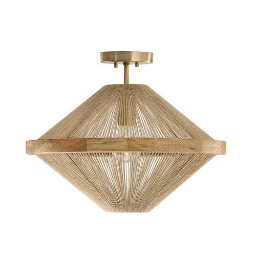 Capital Lighting Maya Matte Brass Semi-Flushmount Light
