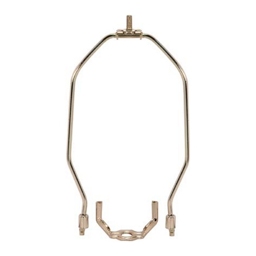 Heavy Duty Harp for Table and Floor Lamps - 7-Inch in Nickel by Satco Lighting